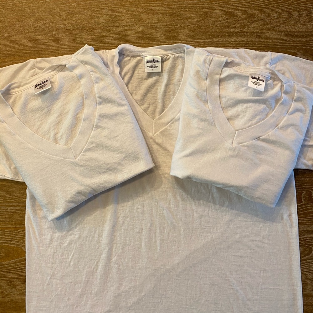 Neiman Marcus V-neck tees